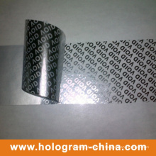 Tamper Evident Aluminum Embossing Void Foil